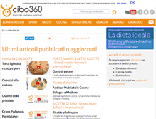 Tablet Screenshot of cibo360.it